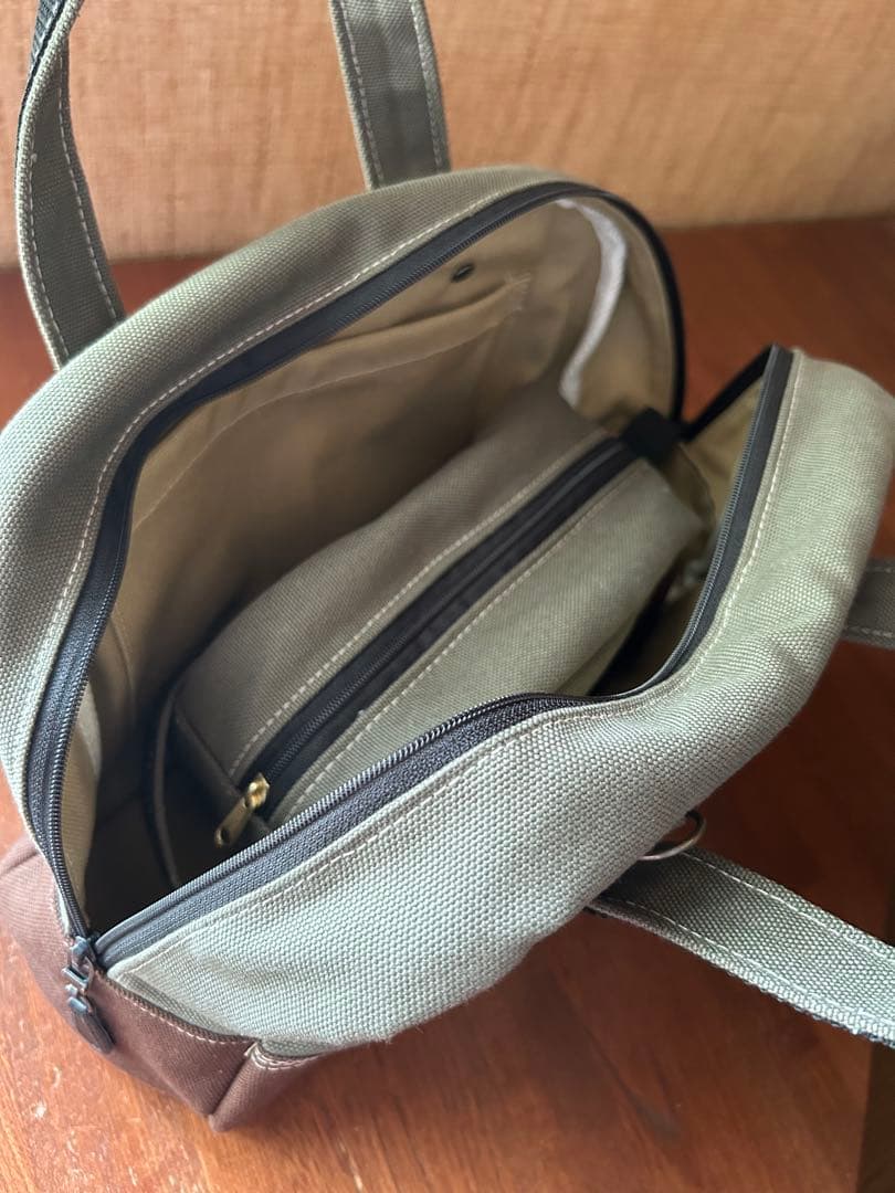 ミヤさま専用　デニムリメイク　キャンバス生地　ボストンバッグ　ポーチセット