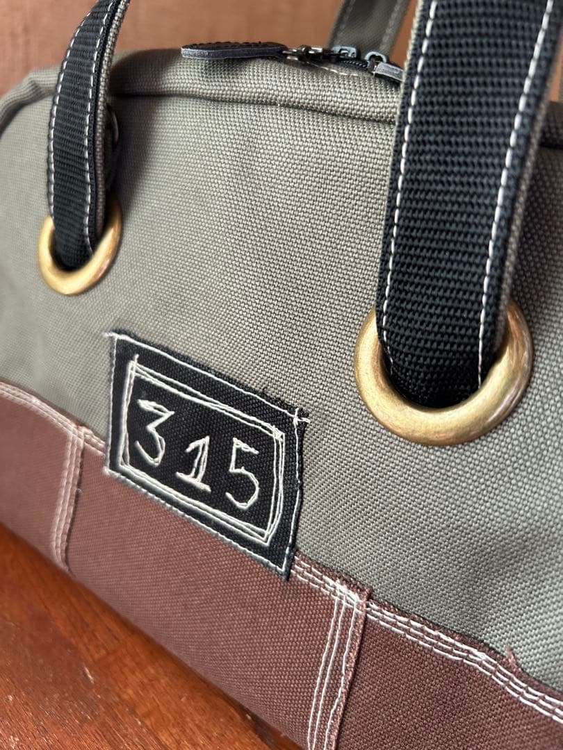 ミヤさま専用　デニムリメイク　キャンバス生地　ボストンバッグ　ポーチセット