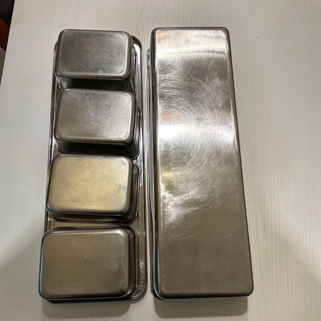 ステンレス製調味料ケース 4コンパートメント