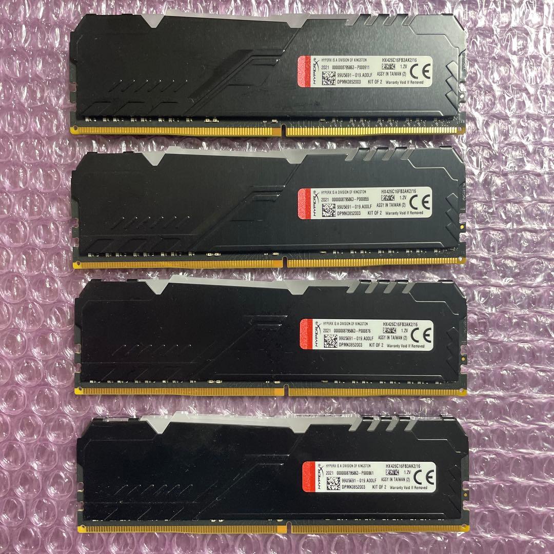 メモリー HYPERX FURY DDR4 32GB RGB