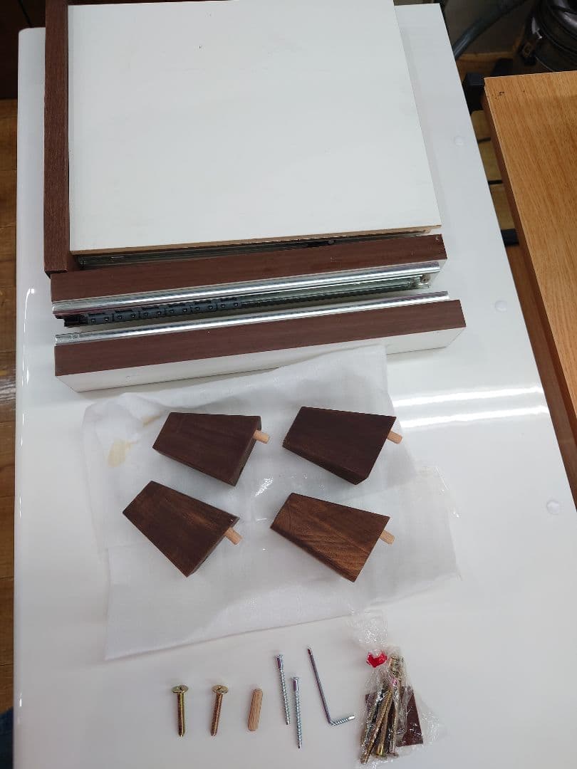 ☆今村家具工芸 キッチンボード 105 オープンレンジ ピュアWN