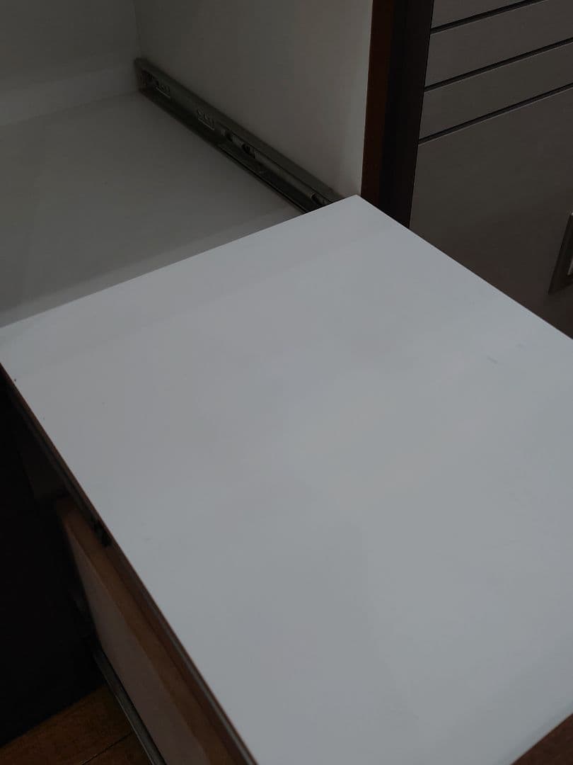 ☆今村家具工芸 キッチンボード 105 オープンレンジ ピュアWN