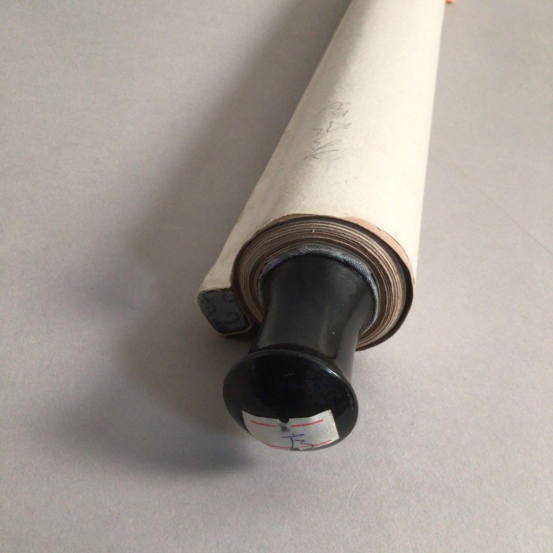 No4144掛軸　在印　山韻　水墨山水画賛　紙本　中国画　古画　古美術　送料無料