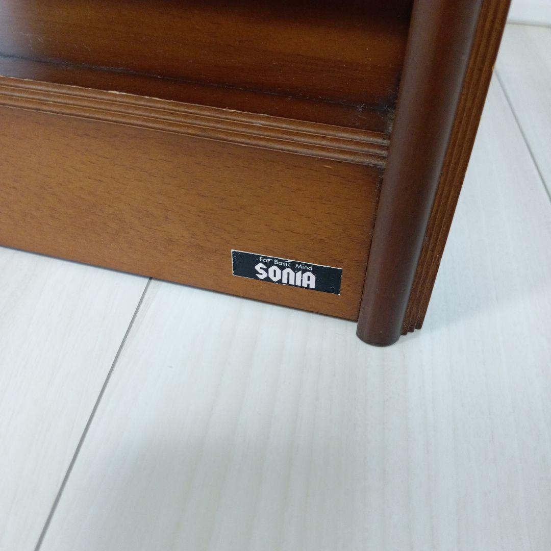 SONIA 木製スリッパラック 5段 引き出し付き