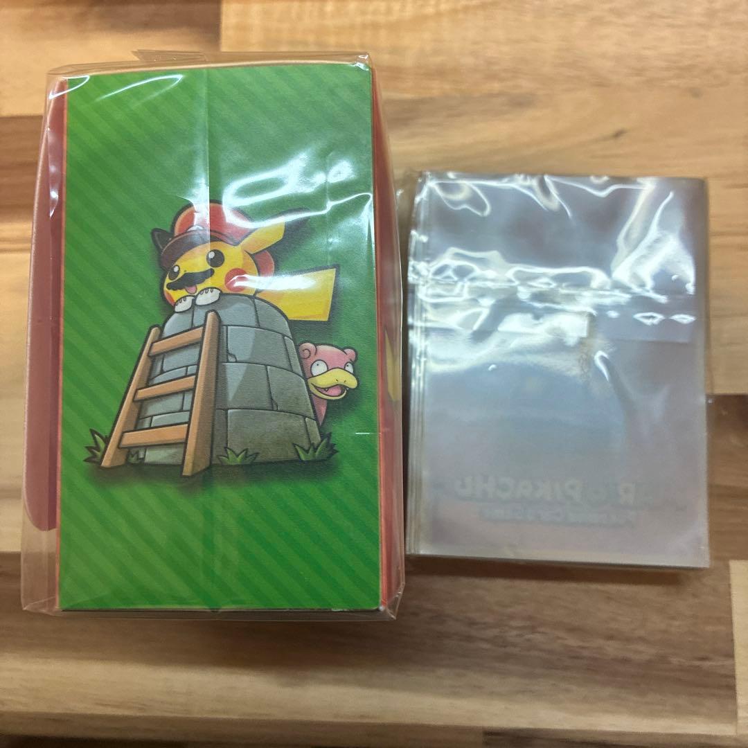 マリオピカチュウ　未開封デッキケース&未開封デッキシールド