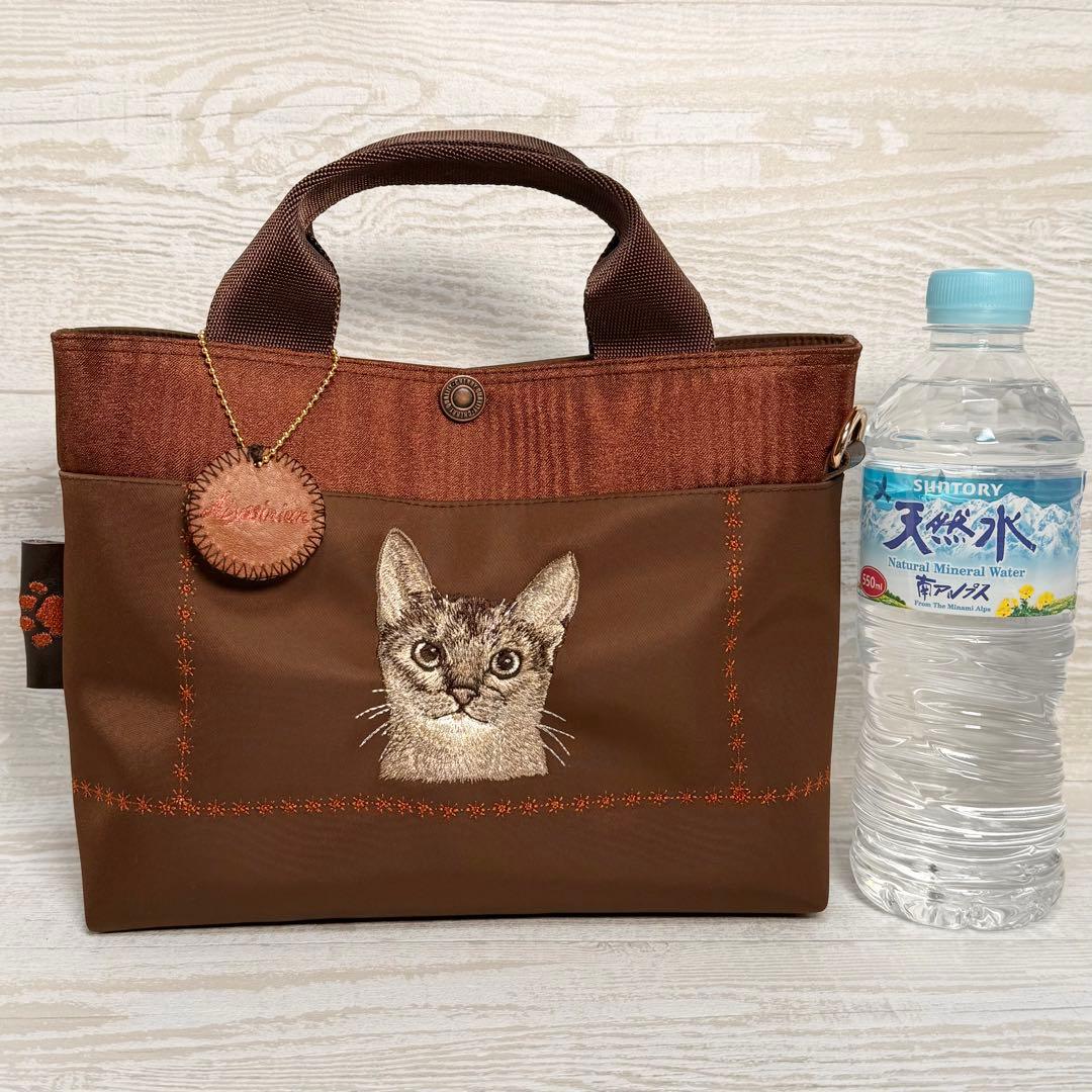 アビシニアン刺繍♡茶色の3ウェイショルダーバッグ