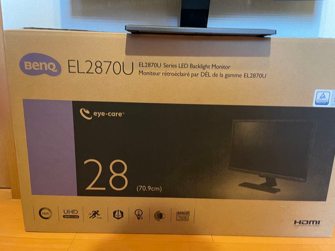 BenQ EL2870U 28インチ 4Kモニター 本体