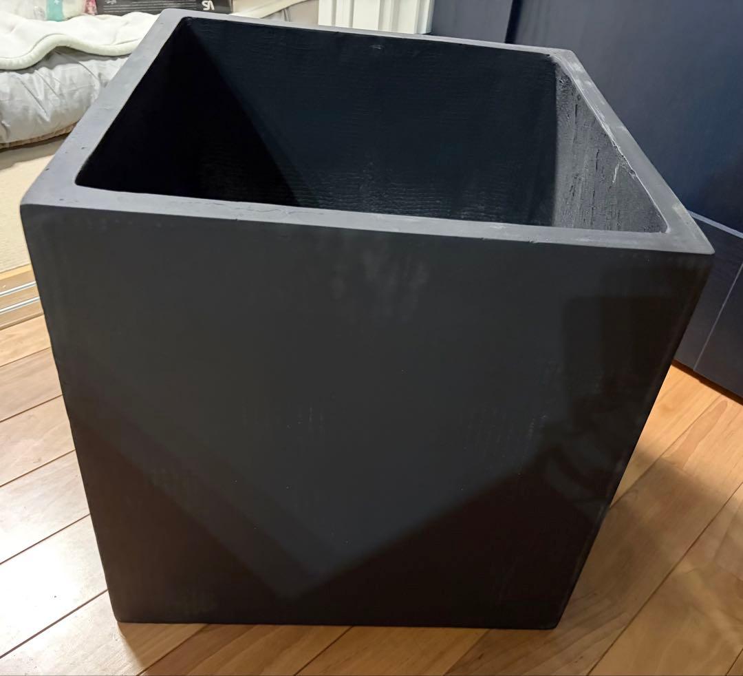 大型プランター　ブラック40×40cm スクエア 正方形 深型
