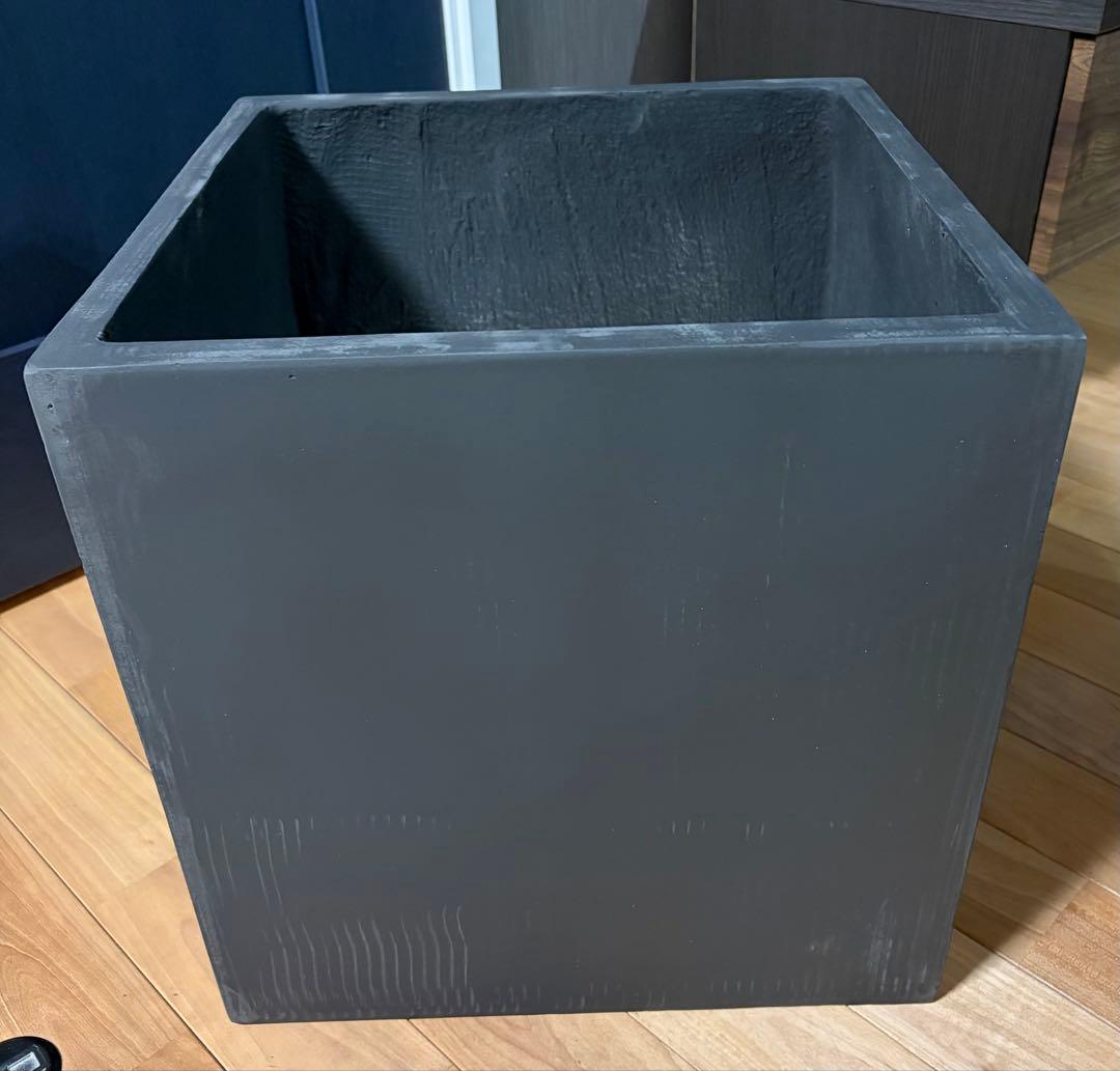 大型プランター　ブラック40×40cm スクエア 正方形 深型