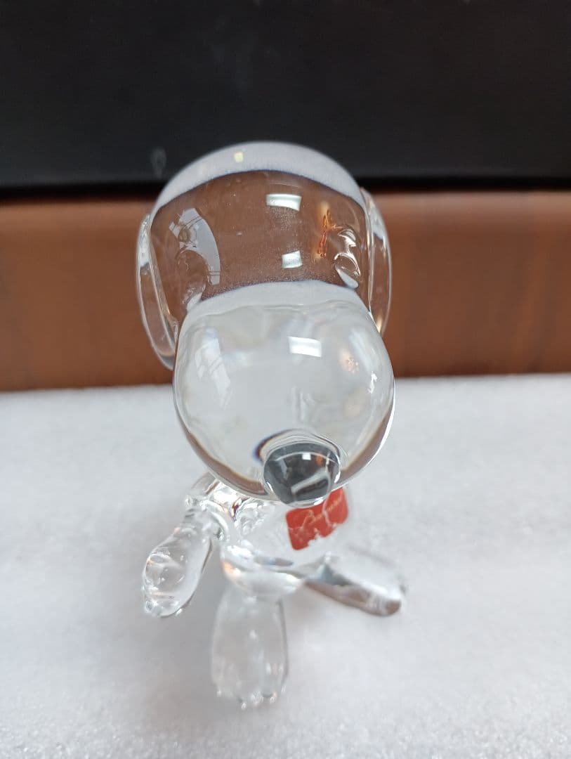 バカラ　ガラス　スヌーピー