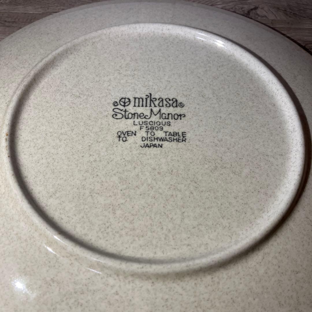 D-4 Mikasaミカサ StoneManor LUSCIOUS 大皿 日本製