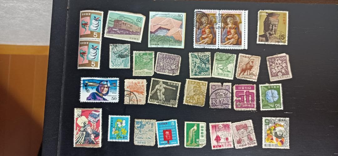 使用済切手コレクション　約410枚　未使用もいくつか有り