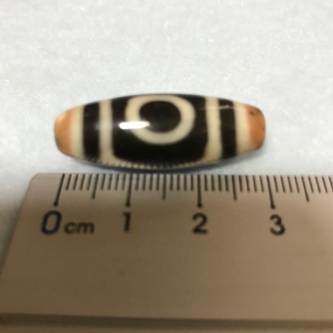 ユ*ー様 超激レア珍品‼︎ 特別出品!　小盧至純　三色三眼天珠　黒朱砂　通常10