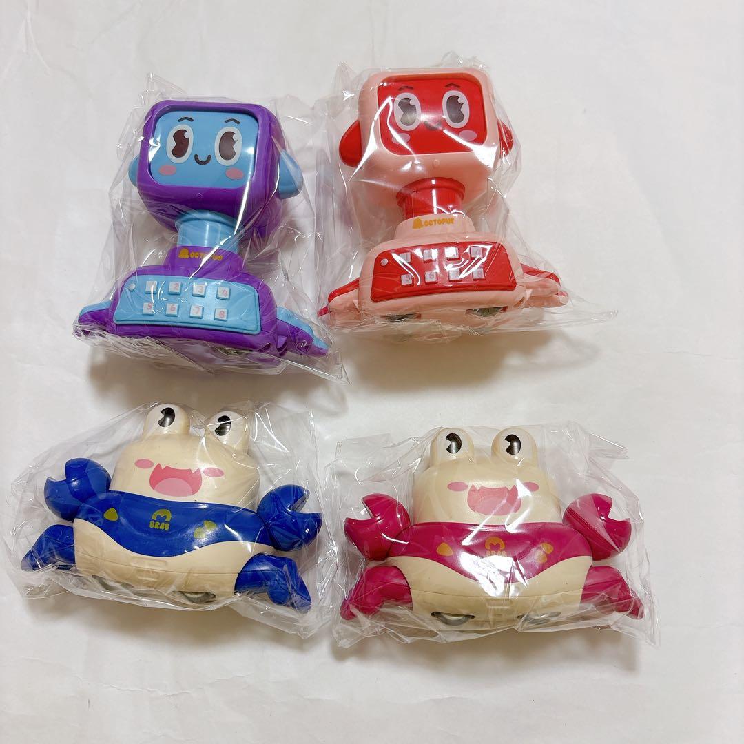 CARLORBO 車 おもちゃ ミニカー タコ カニ 1~5歳向け4台セット