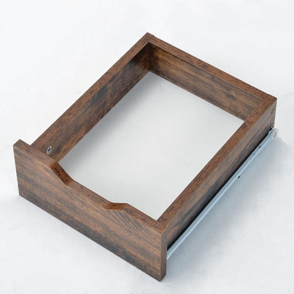 パソコンデスク引き出し付き3段シェルフ付木製 ミシン台書斎机学習机