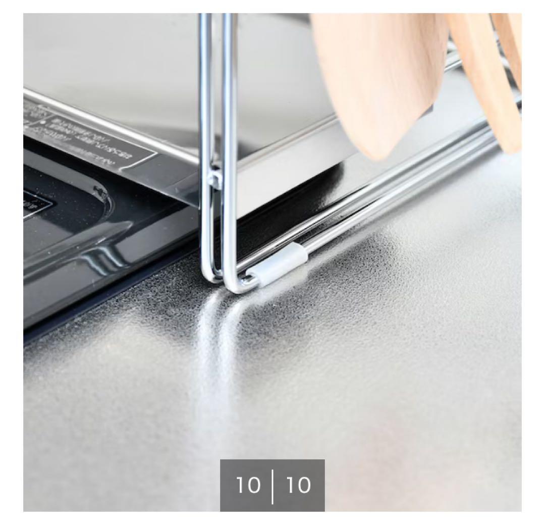 【新品未使用】ニトリ　9680円　コンロ奥多機能ラック (3段 幅80cm)