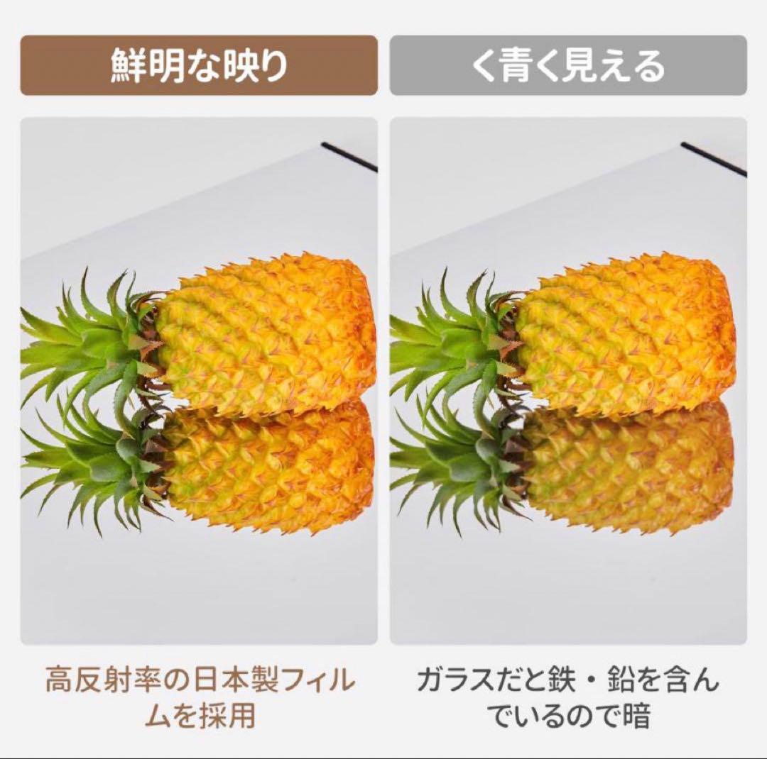 【新品】シルバー 割れないミラー 2WAY 160×60