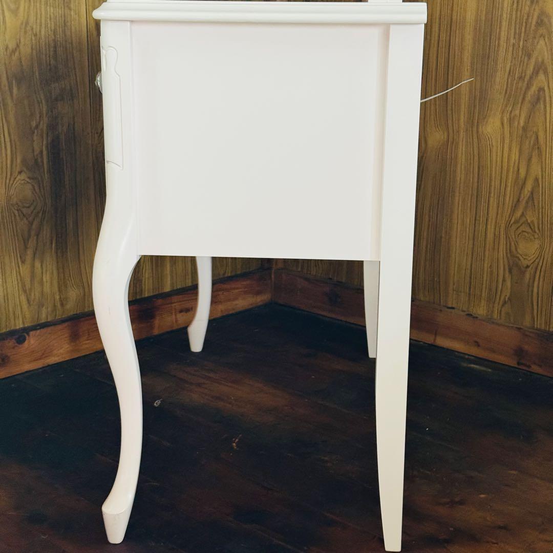 美品★ 東海家具 Fleur ドレッサー スツール ホワイト　猫脚　三面鏡