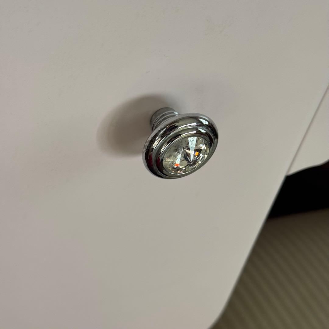 美品★ 東海家具 Fleur ドレッサー スツール ホワイト　猫脚　三面鏡