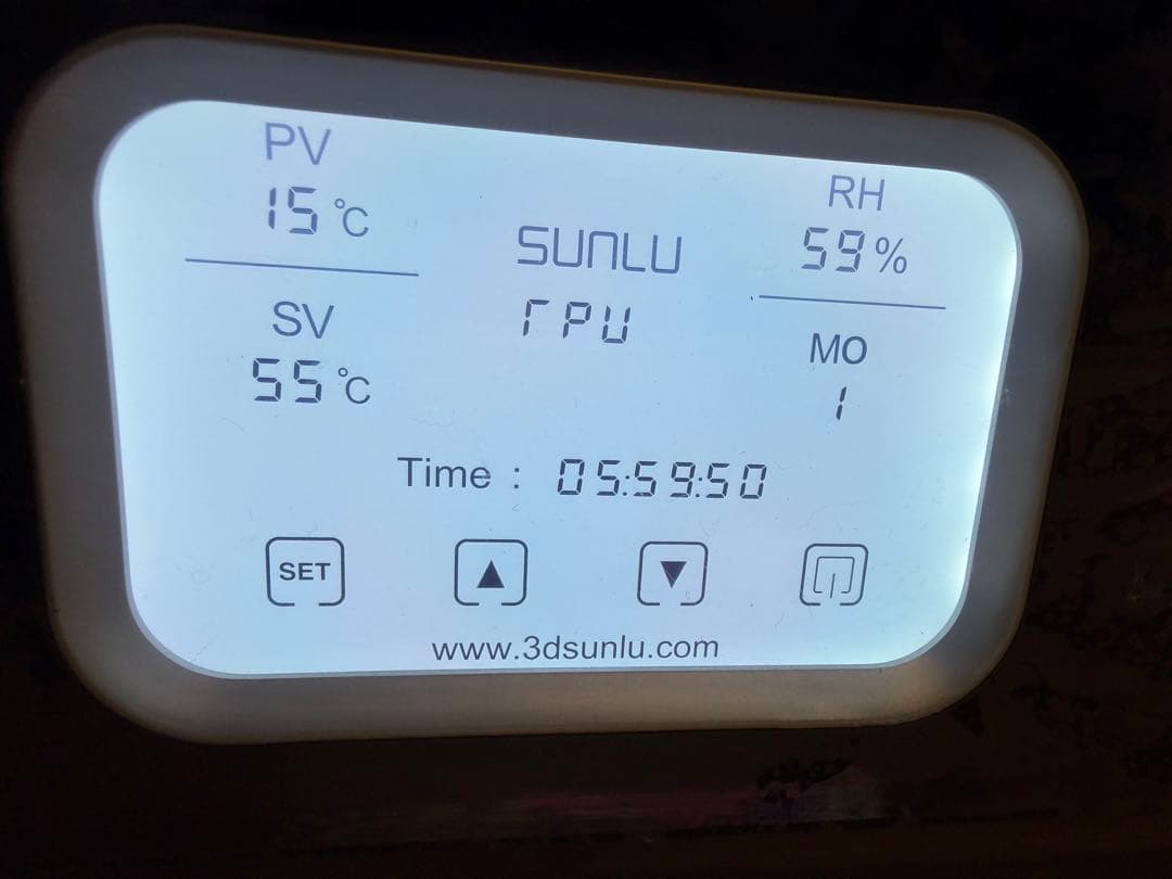 美品 SUNLU S4 フィラメントドライヤー 4リール同時乾燥 保護フィルム付