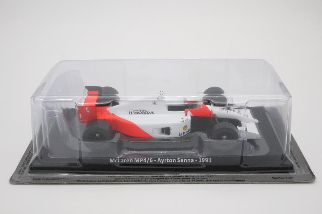 kj1/24 マクラーレン ホンダ MP4/6 A.セナ チャンピオン