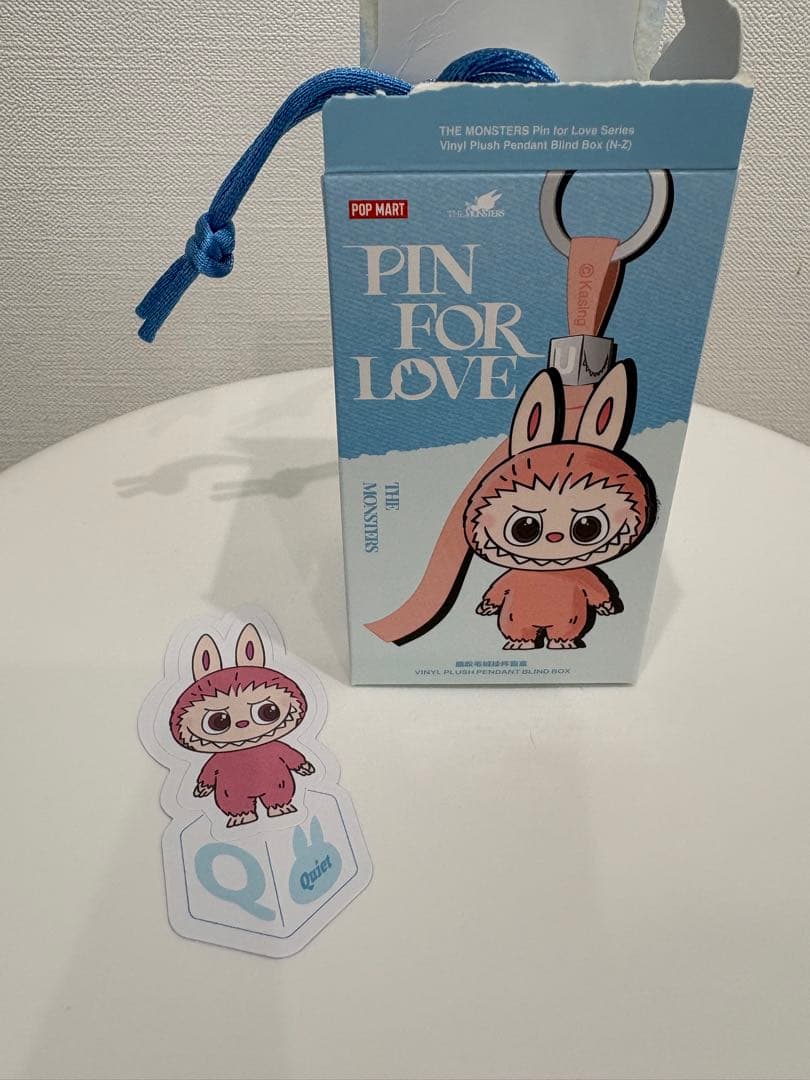 Labubu アルファベット【Q】ラブブ ぬいぐるみ ペンダント popmart