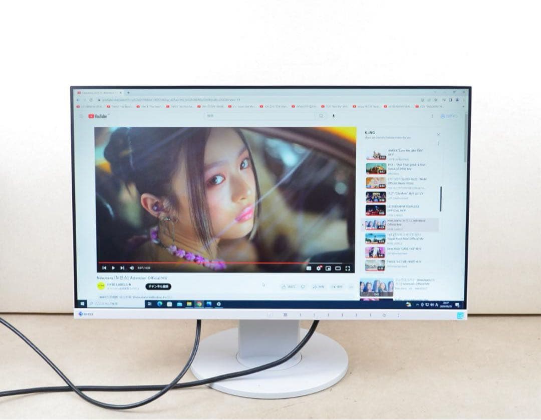 2台　EIZO　EV2450　24型　HDMI　IPS　スピーカー