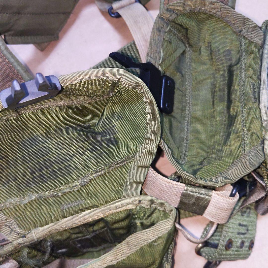 アメリカ陸軍M67装備 Hサスペンダー/ベルト/ポーチ 実物放出良品