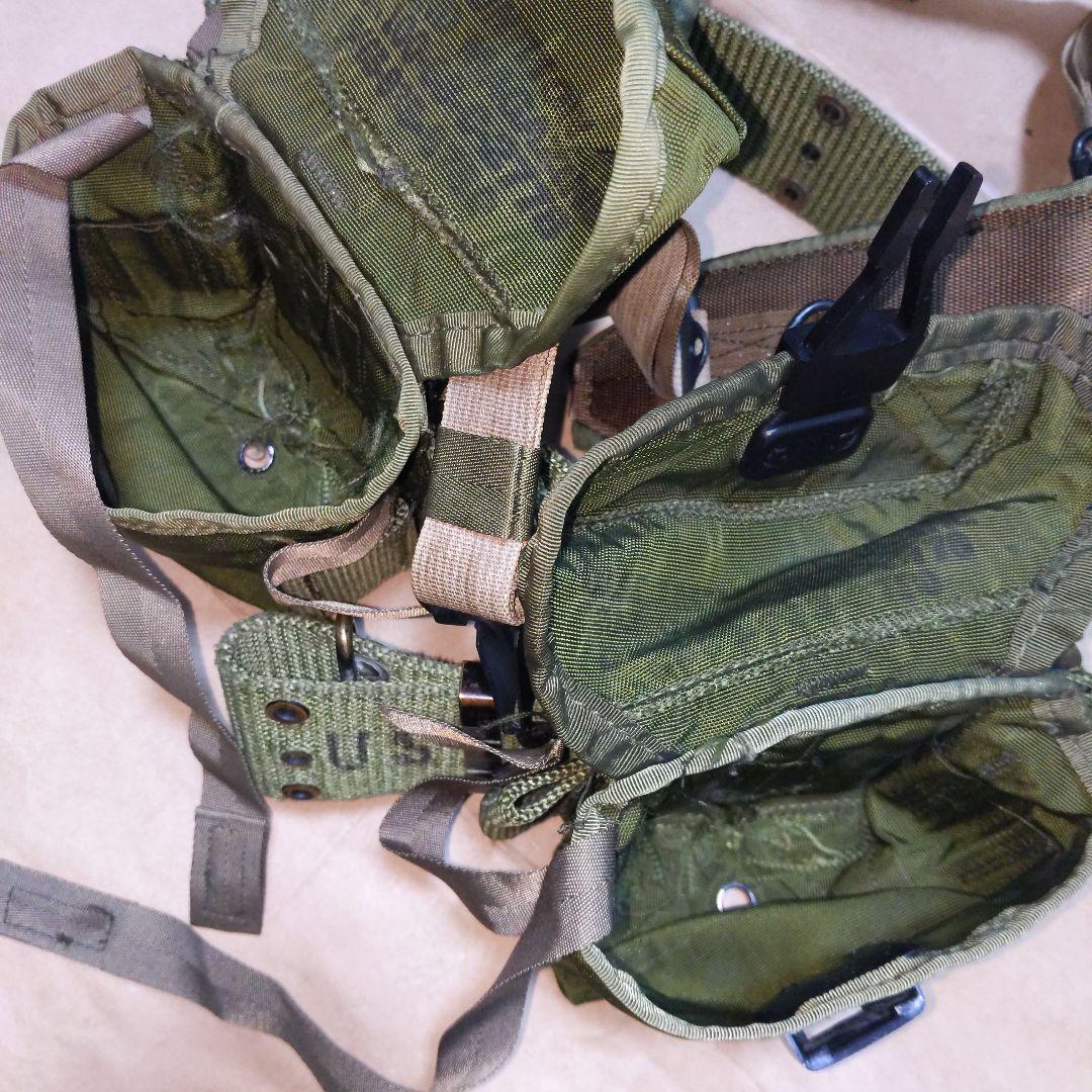 アメリカ陸軍M67装備 Hサスペンダー/ベルト/ポーチ 実物放出良品