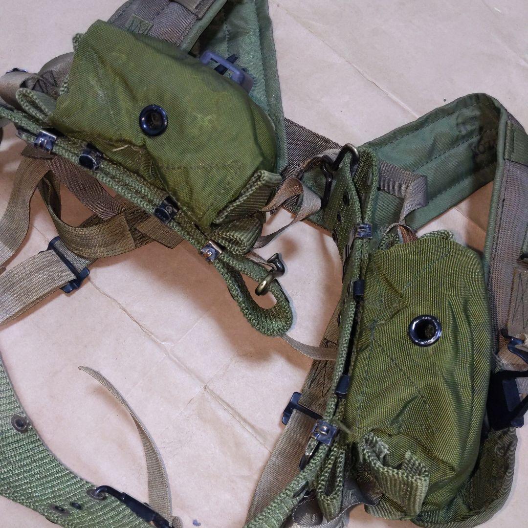 アメリカ陸軍M67装備 Hサスペンダー/ベルト/ポーチ 実物放出良品