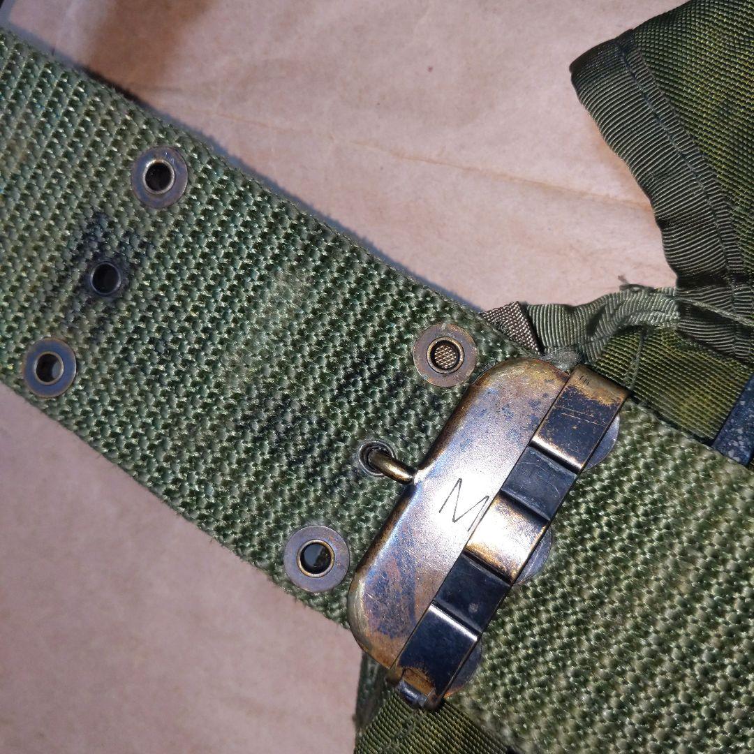 アメリカ陸軍M67装備 Hサスペンダー/ベルト/ポーチ 実物放出良品