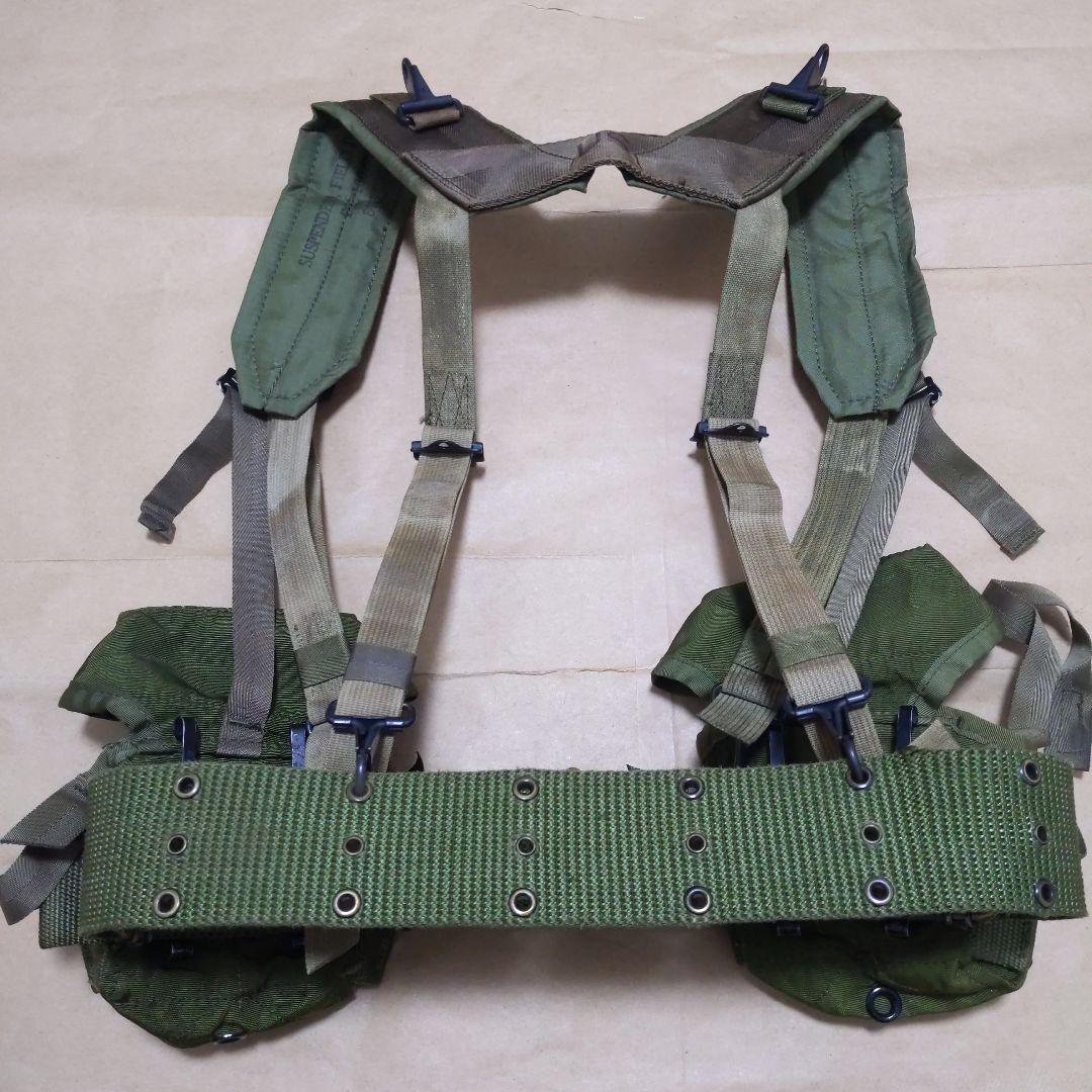 アメリカ陸軍M67装備 Hサスペンダー/ベルト/ポーチ 実物放出良品