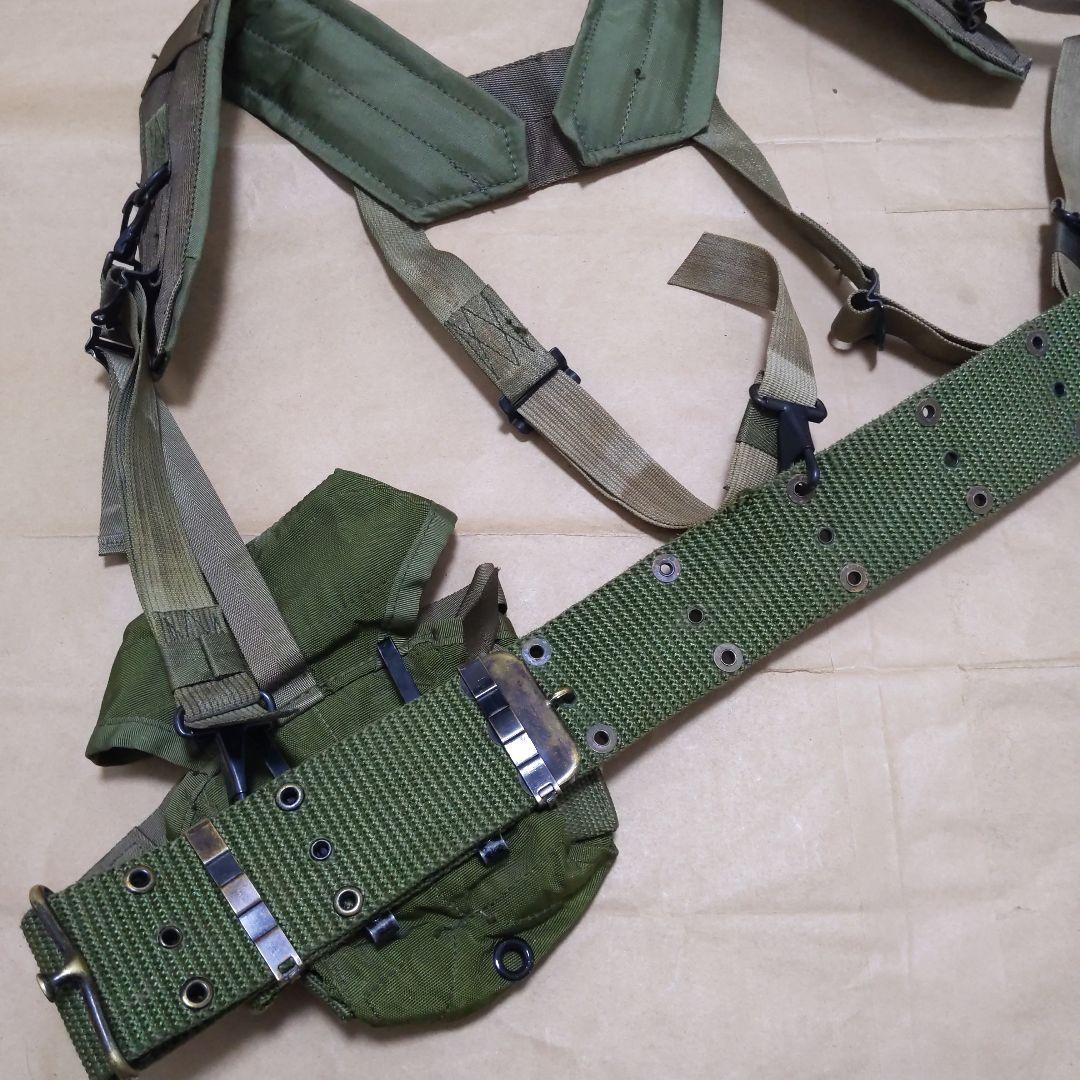 アメリカ陸軍M67装備 Hサスペンダー/ベルト/ポーチ 実物放出良品