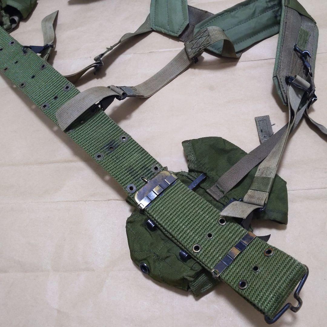 アメリカ陸軍M67装備 Hサスペンダー/ベルト/ポーチ 実物放出良品