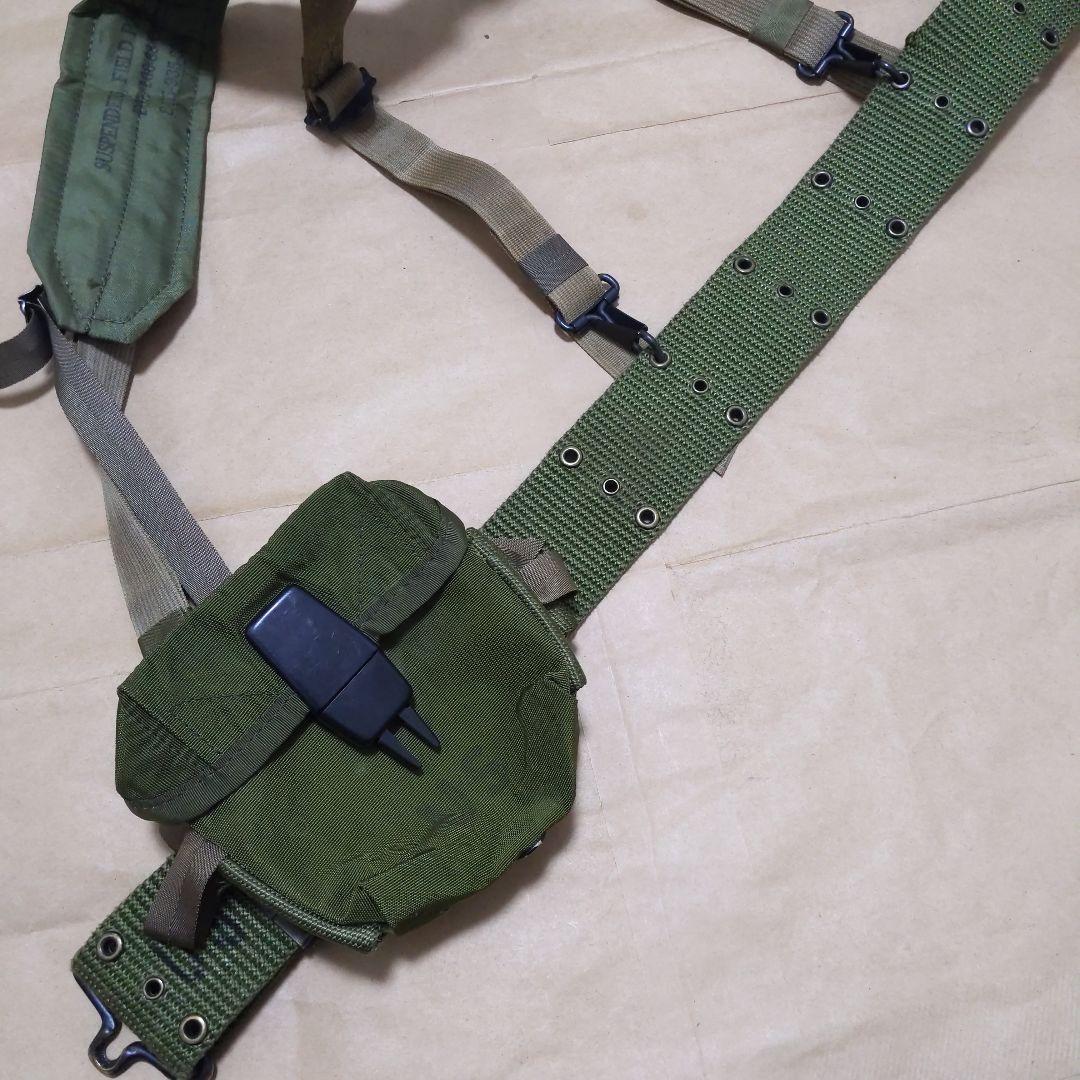 アメリカ陸軍M67装備 Hサスペンダー/ベルト/ポーチ 実物放出良品