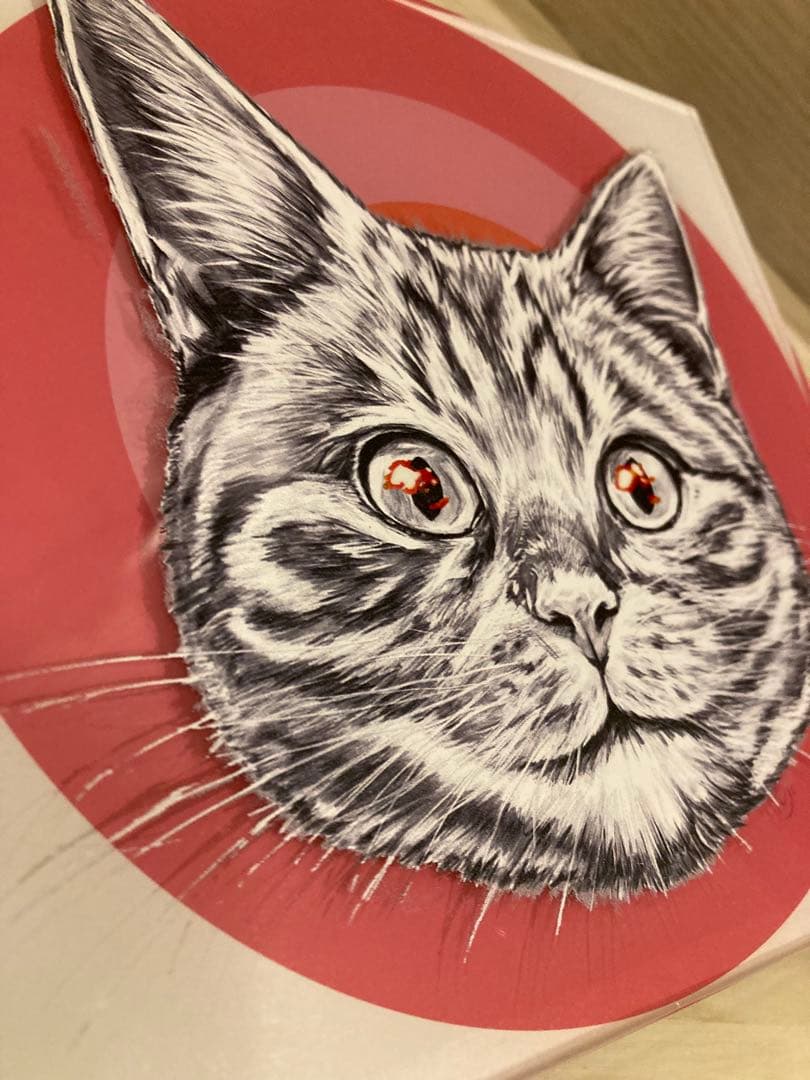 猫の顔イラスト アート作品