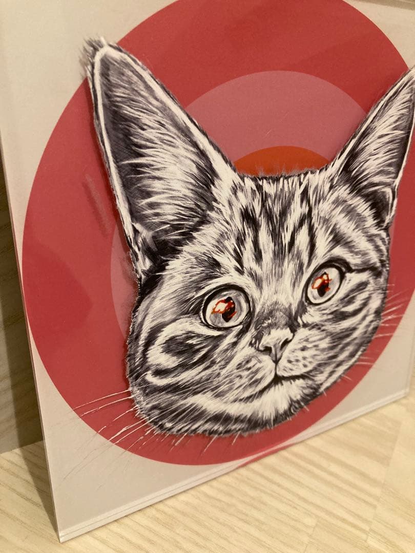 猫の顔イラスト アート作品