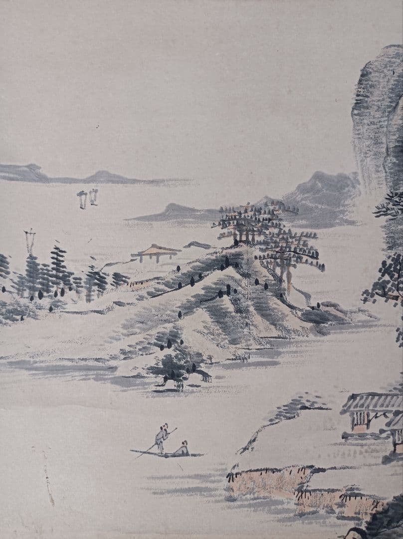 軸 開運 おもてなし 絵 龍神 山水 中国 四柱推命 風水 美術 骨董 インテリ