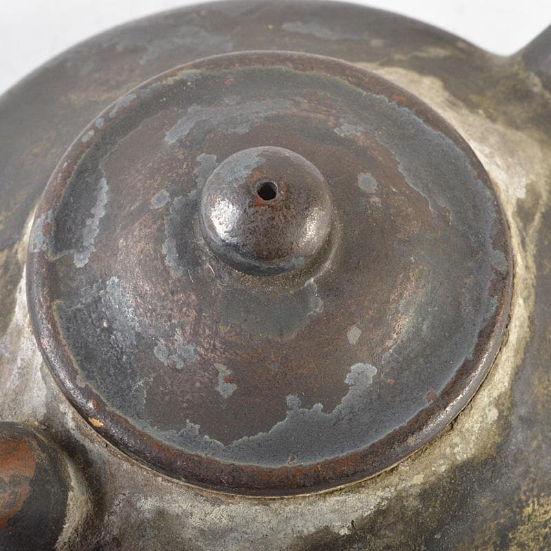 煎茶道具　朱泥窯変　急須　茶壷　V　R6136