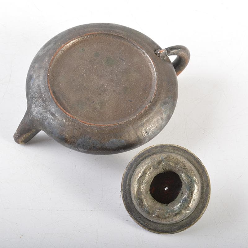 煎茶道具　朱泥窯変　急須　茶壷　V　R6136