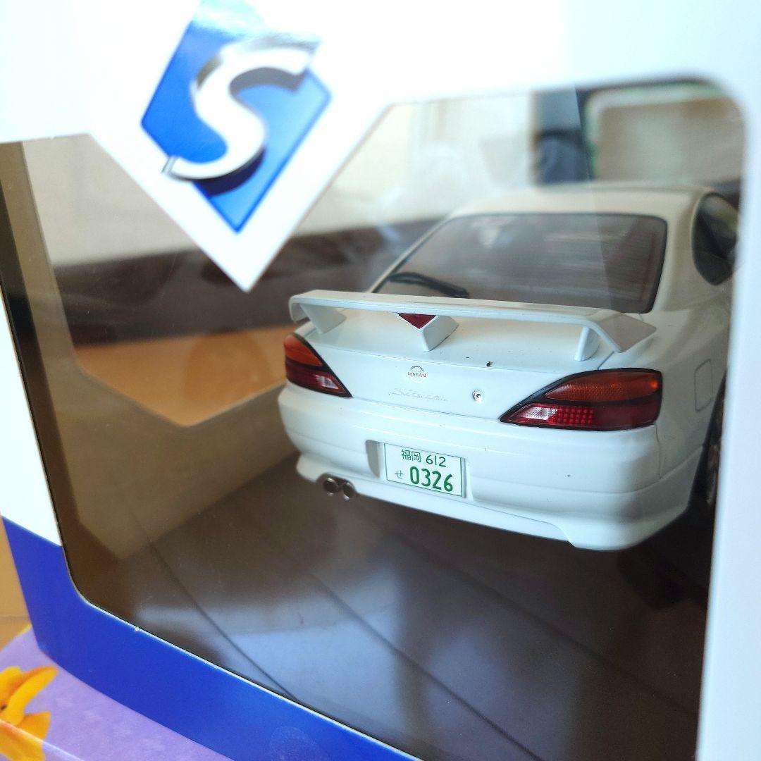 ソリド 1/18 S15 シルビア ホワイト ミニカー　注意点あり