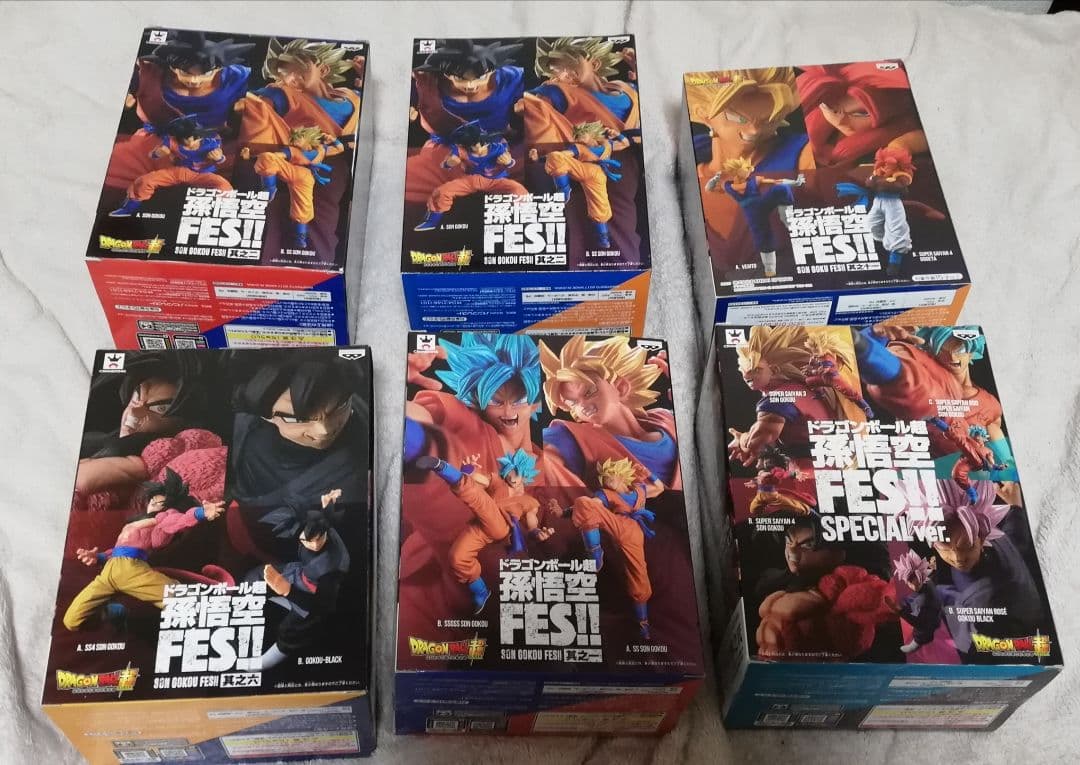 未開封　ドラゴンボール超 孫悟空FES!! フィギュア 6体セット