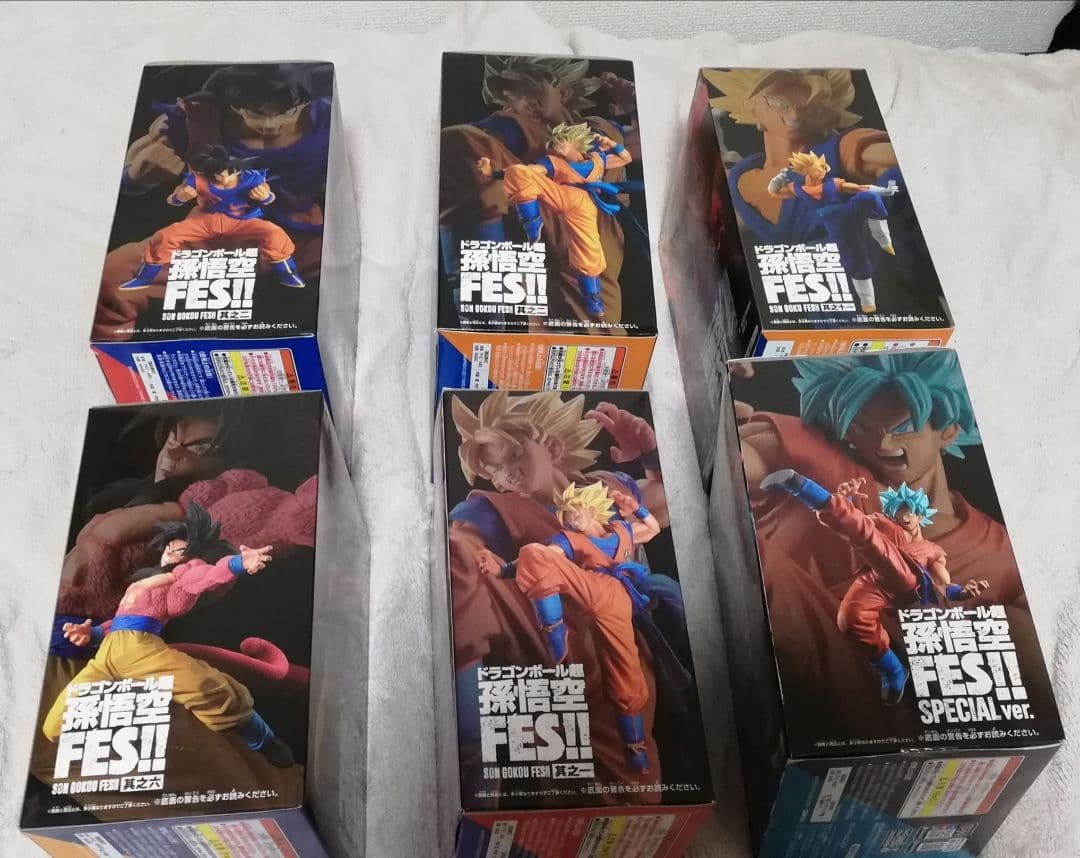 未開封　ドラゴンボール超 孫悟空FES!! フィギュア 6体セット