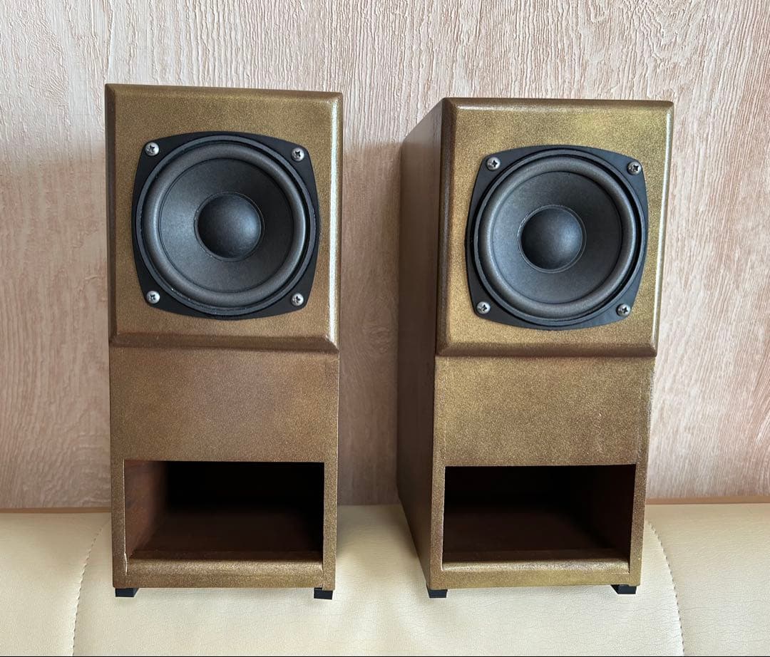 10cm フルレンジ使用 ダブルバスレフスピーカー（セミバックロードホーン）ペア