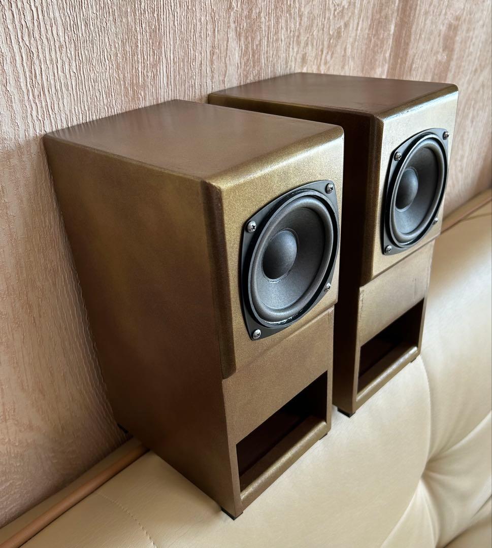 10cm フルレンジ使用 ダブルバスレフスピーカー（セミバックロードホーン）ペア