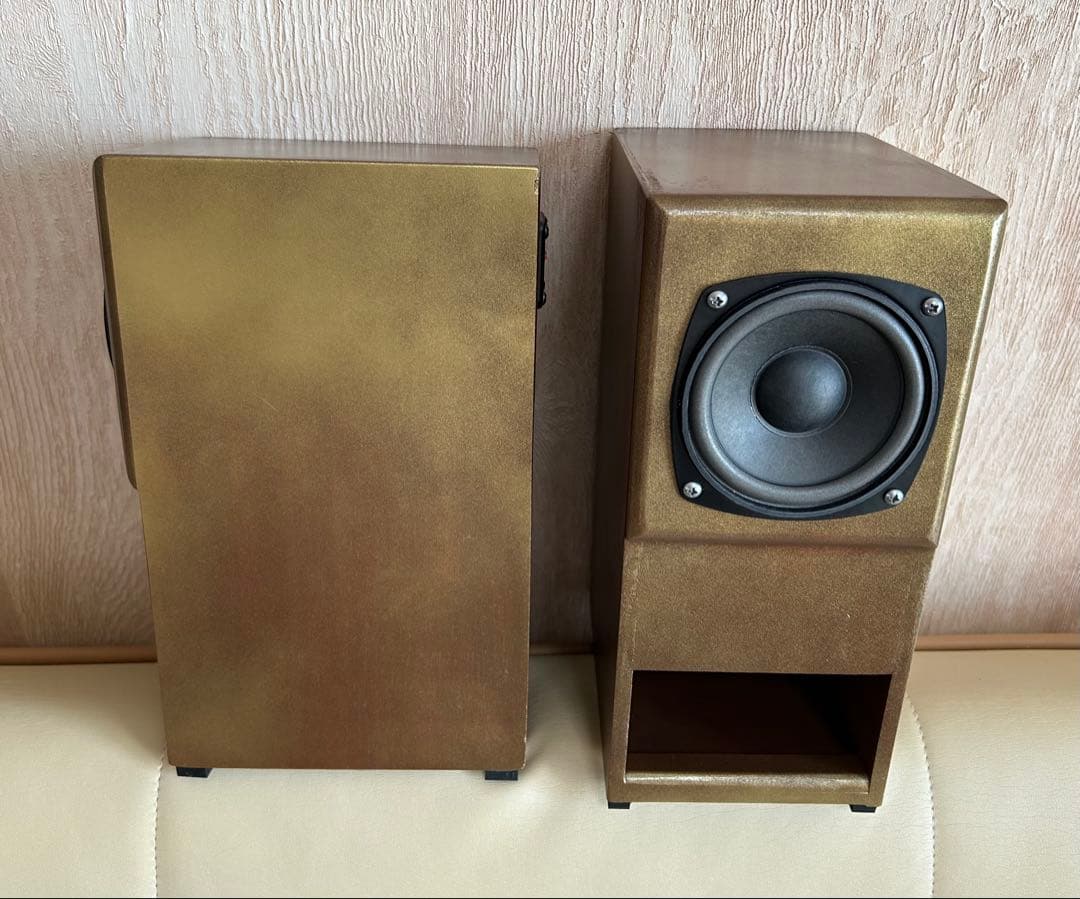 10cm フルレンジ使用 ダブルバスレフスピーカー（セミバックロードホーン）ペア