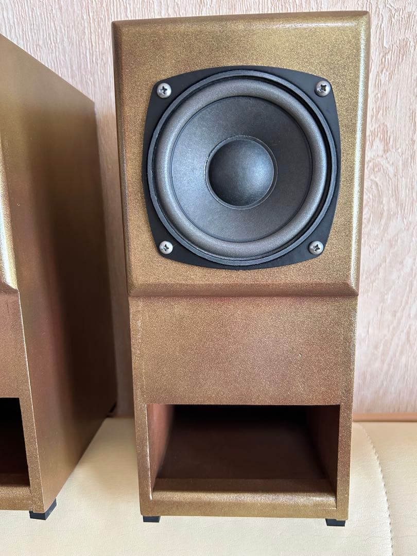 10cm フルレンジ使用 ダブルバスレフスピーカー（セミバックロードホーン）ペア