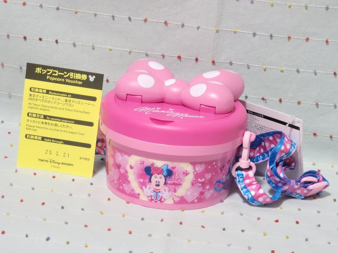 未使用 ミニーのファンダーランド ポップコーンバケット 東京ディズニーリゾート