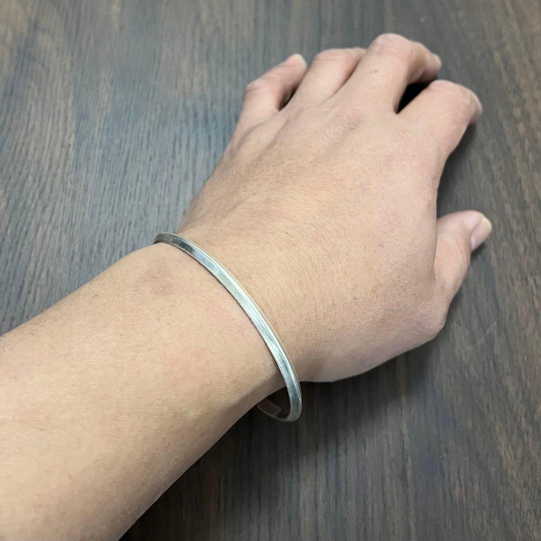 【新品・未使用】バングル カレンシルバー ハンドメイド 純銀97% カレン族