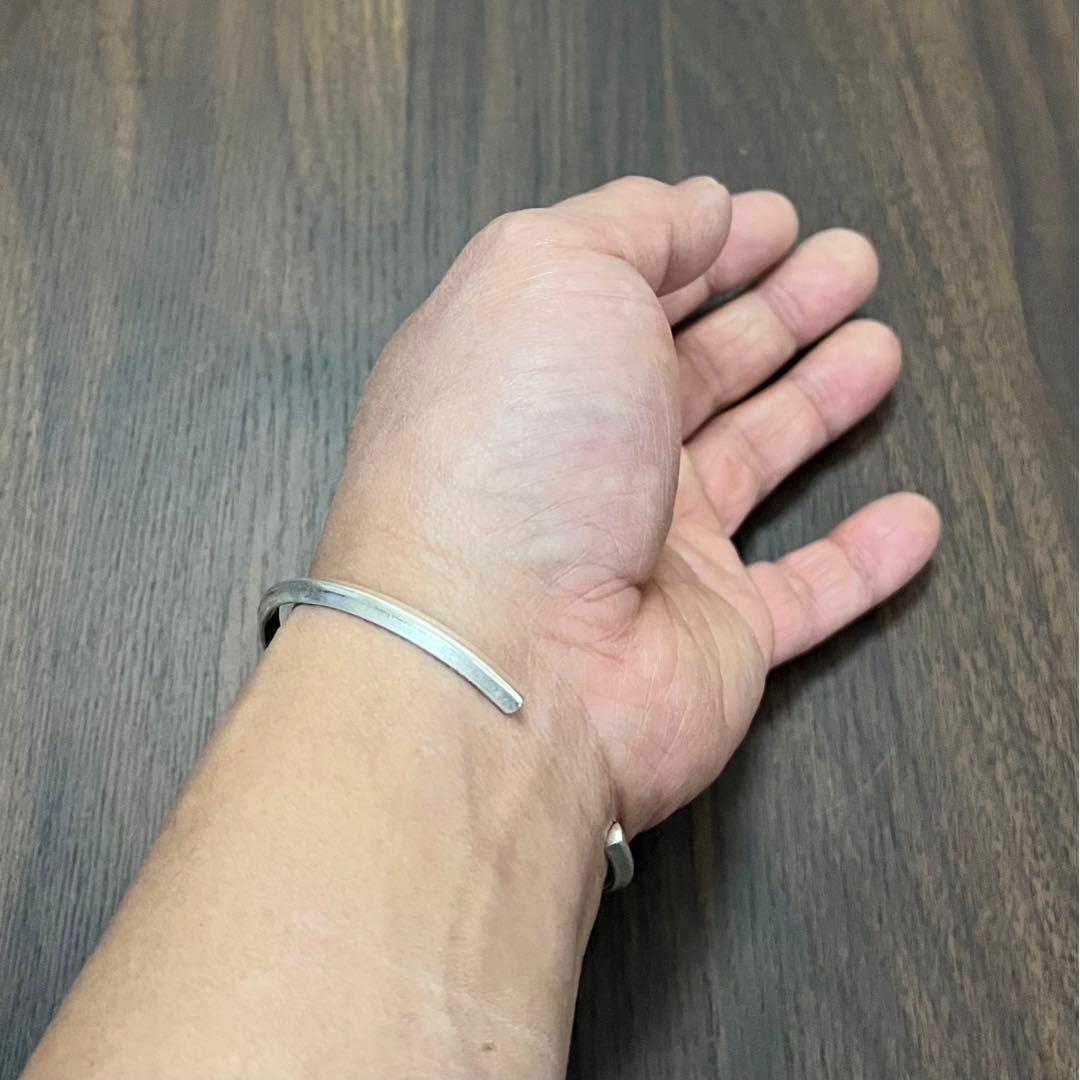 【新品・未使用】バングル カレンシルバー ハンドメイド 純銀97% カレン族